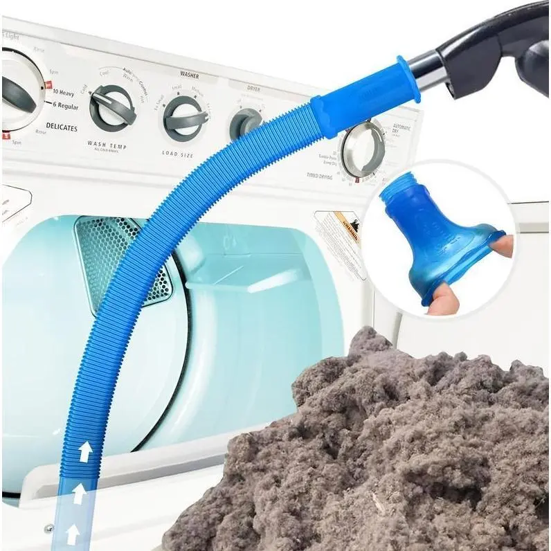 Dryer Vent Cleaner Vacuum Attachment, Slim Flexible 31.5 in Hose for Narrow Reach Lint Removal, Deep Clean Tool for Fire Safety, Indoor Cleaning Tools, Handheld Vacuums, Efficiency