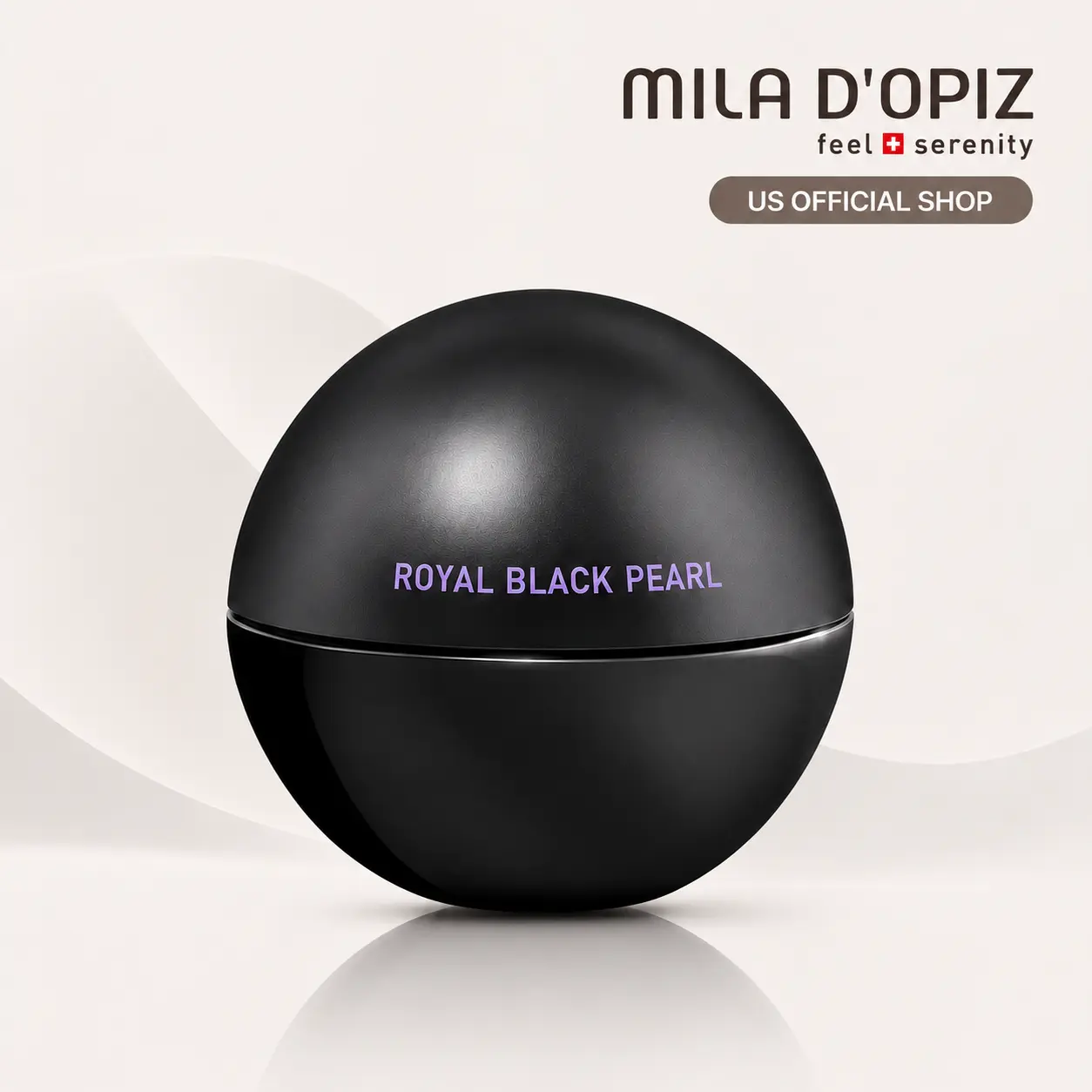[OFFICIAL Mila d'Opiz] Royal Black Pearl Majesty Cream - Swiss Luxury Anti-Aging Face Cream - Firming, Smoothing & Hydrating Moisturizer with Black Pearl Extract