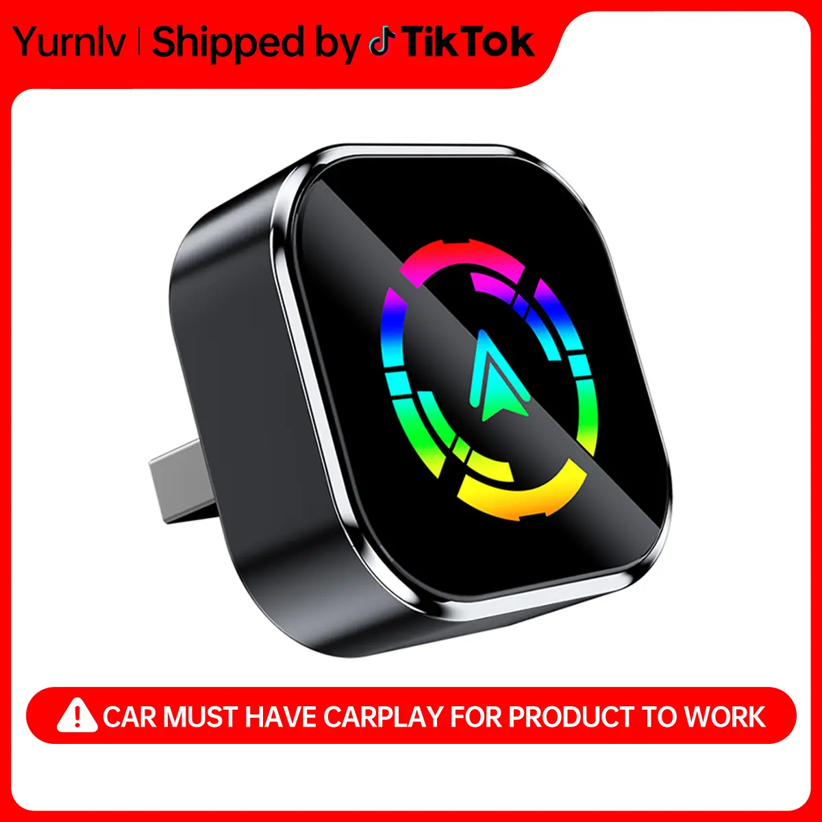 [Summervibes] 2026 New Wireless CarPlay Adapter — Compatible with iPhone/Android, Supports Hands-Free Calling