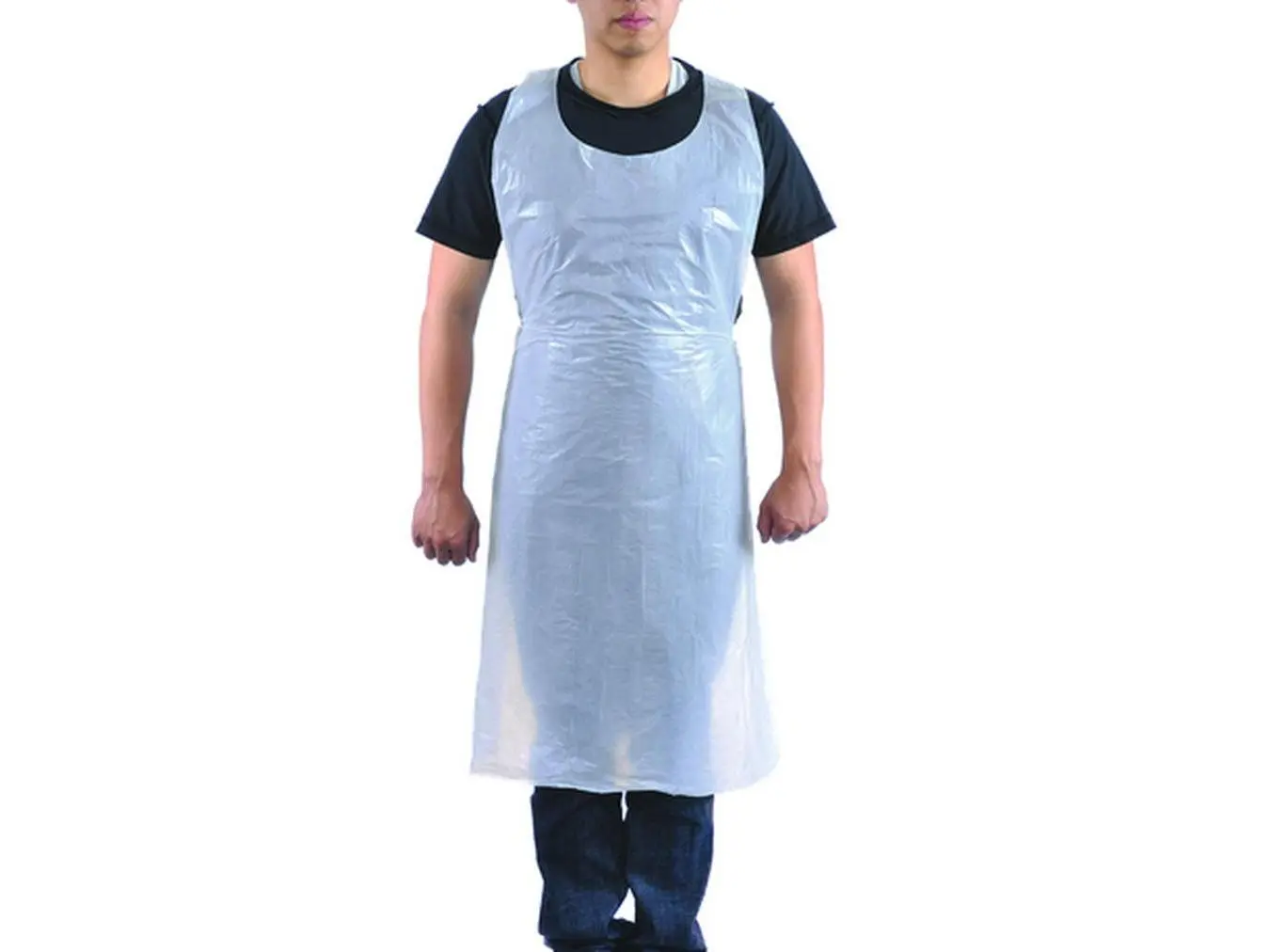 Disposable 1 MIL Thick Polyethylene Aprons - Lightweight, 28 x 46 in, for Food & Beverage, Household Use, Pack of 1000, Plain