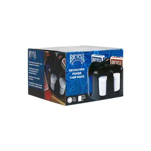 Bicycle Revolving Poker Chip Rack with 200 Chips and 2 Card Deck Spaces