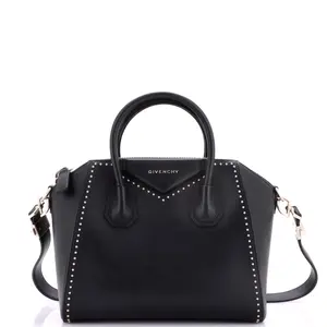 Pre-owned GIVENCHY Leather Top Handle Bags Antigona Bag Studded Small by Rebag