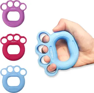 【Boost Hand Strength】GRIPMAX 3-Pack Silicone Grips for Rehab, Therapy & Fitness – Ergonomic Design