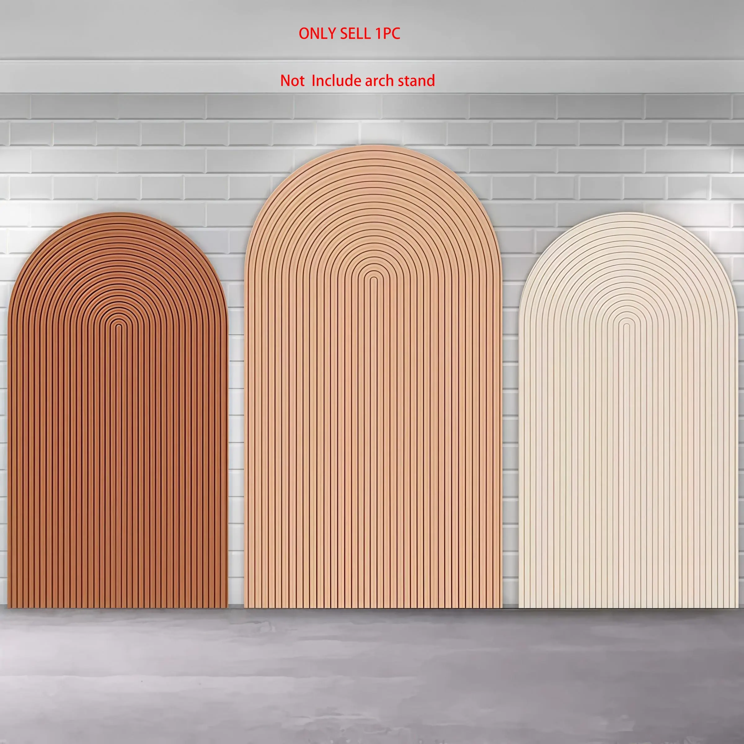 Boho Solid Stripes Arch Covers Stretchy Backdrop Fabric, Neutral Modern Minimalist Design, Perfect for Baby Shower, Bridal Shower, Birthday Party, Wedding Photo Backdrop, Wedding Arched Backdrop, Wedding Background Arch