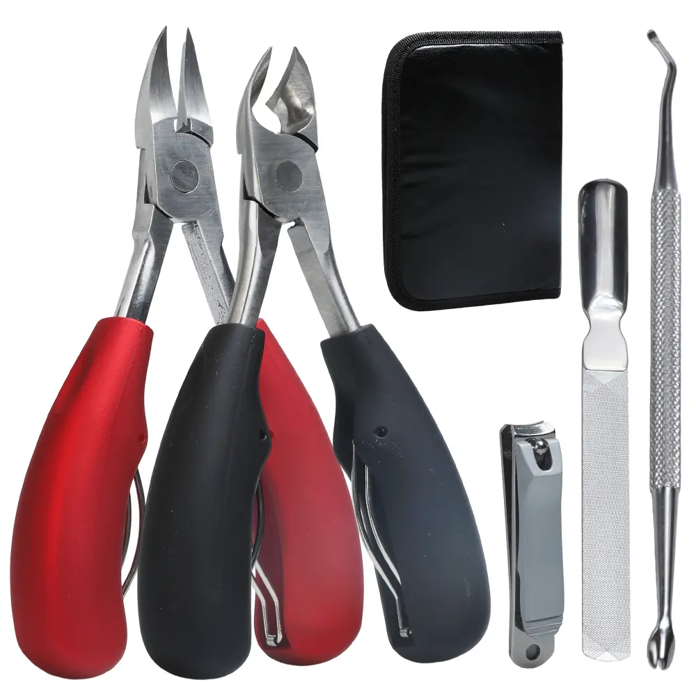 Toenail Clippers for Thick Toenails, Heavy Duty Toe Nail Clippers Adult Thick Nails Long Handle, Large Toenail Clippers for Thick Nails 5Pcs