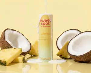 SWEETUMS Pineapple Coconut Crush Sweet Spot Flavored Fragrance Stick - Vegan Cruelty-Free Tropical Creamy Kissable Scent