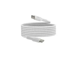 Belkin BoostCharge 3.3ft Braided USB-C to USB-C Cable, White CAB004BT2MWH