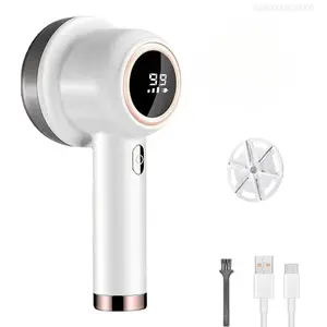 Rechargeable Fabric Shaver with LED Display – 6-Blade, 3-Speed Electric Lint Remover for Clothes, Furniture & UpholsteryFFSummitSupply7