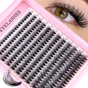 DIY Fluffy False Eyelashes, Mixed Length D Curl, 0.07mm Thickness, Non-Toxic, Large Capacity, Ideal for Home Use, Daily Makeup, Role Play, Eyelashes Extensions