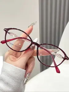 Women's Fashionable Plain Color, Casual Trendy  Eyeglasses for Everyday Use, Fashion Accessories for Outdoor Activities, Fashionable Frames Glasses