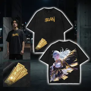 Yixuan Zenless Zeno Zero double side Graphic T-Shirt, Hoodies video game Washed, custom Tank Top Unisex Cotton Top sweatshirt, Menswear Crewneck tee