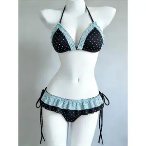 New Arrival Women Triangle Bikini Set 3 Piece Swimwear Push Up Padded High Stretch Casual Summer Beach Outfit 2026 Fashion New