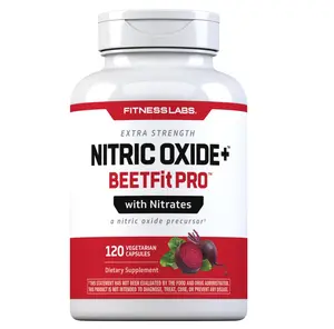 Fitness Labs Nitric Oxide Beet Root Capsules | with Nitrates | 120 Count | Nitric Oxide Precursor | Beetfit Pro | Vegetarian, Non-GMO, Gluten Free Supplement