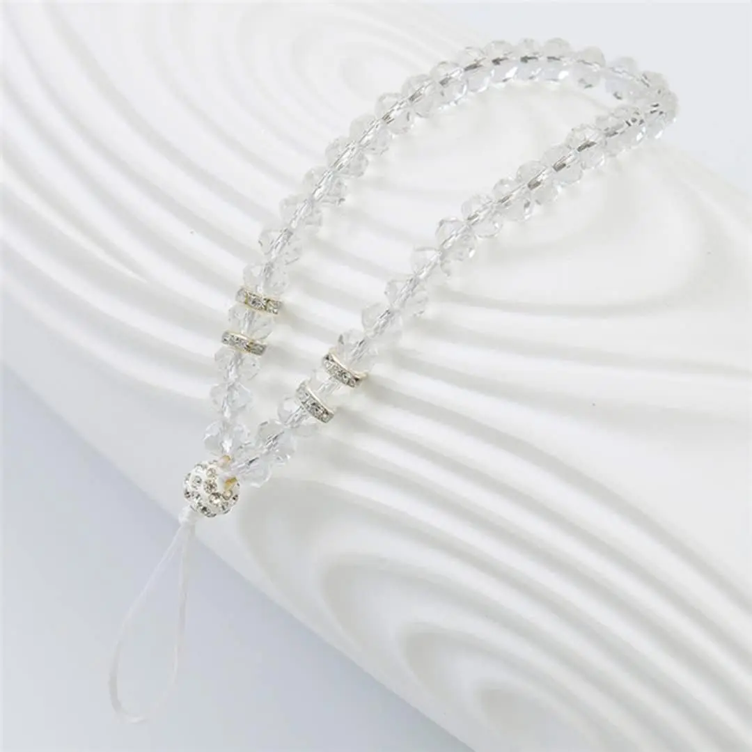 Universal mobile phone case hanging strap, crystal bead wrist lanyard, suitable for iPhone, Samsung, Xiaomi and other mobile phone cases, can be given as a gift to girls
