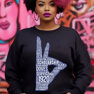 Zeta Phi Beta Sweatshirt. Zeta 1920 Sweatshirt. Zetas, ZPhiB, Finer Women.