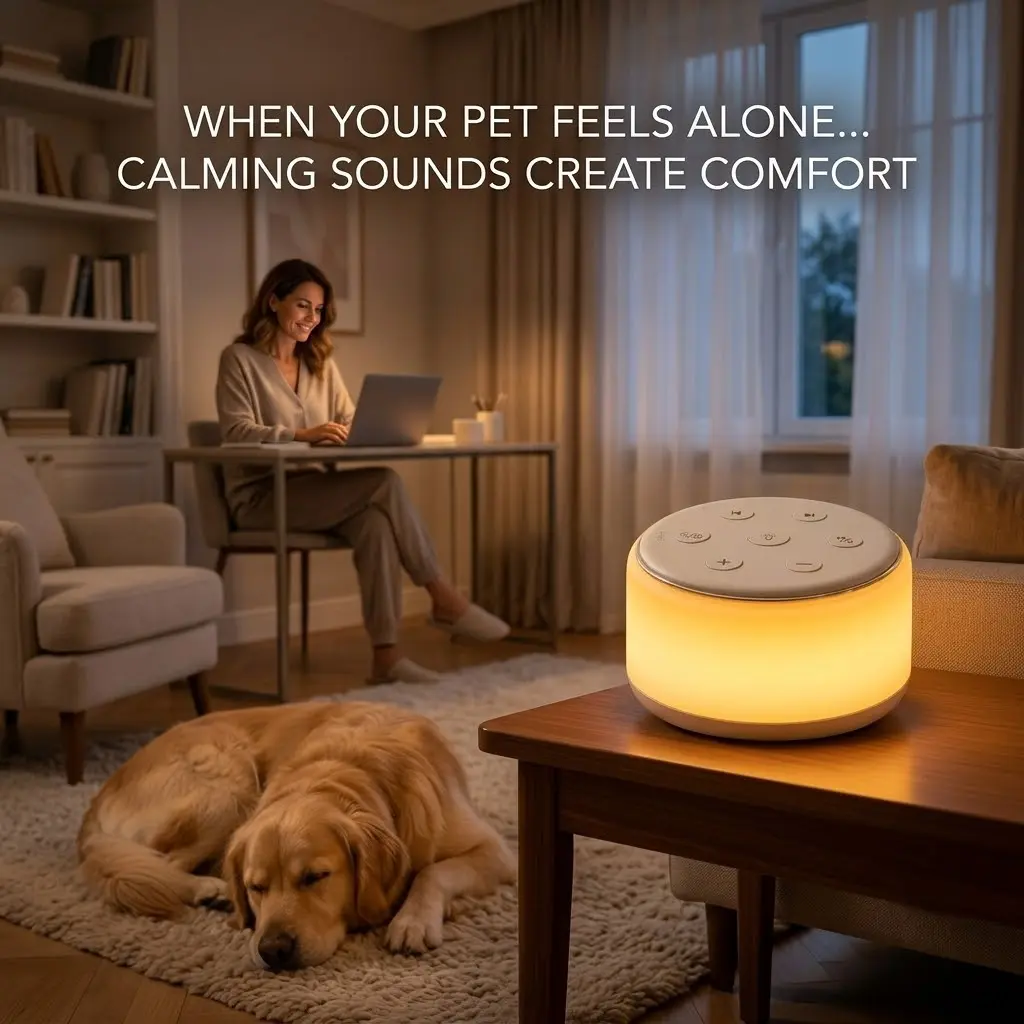 FamiSymFamiSym Pet Calming White Noise Machine for Dogs & Cats, Anxiety Relief Sleep Aid with Soothing Sounds & Night Light