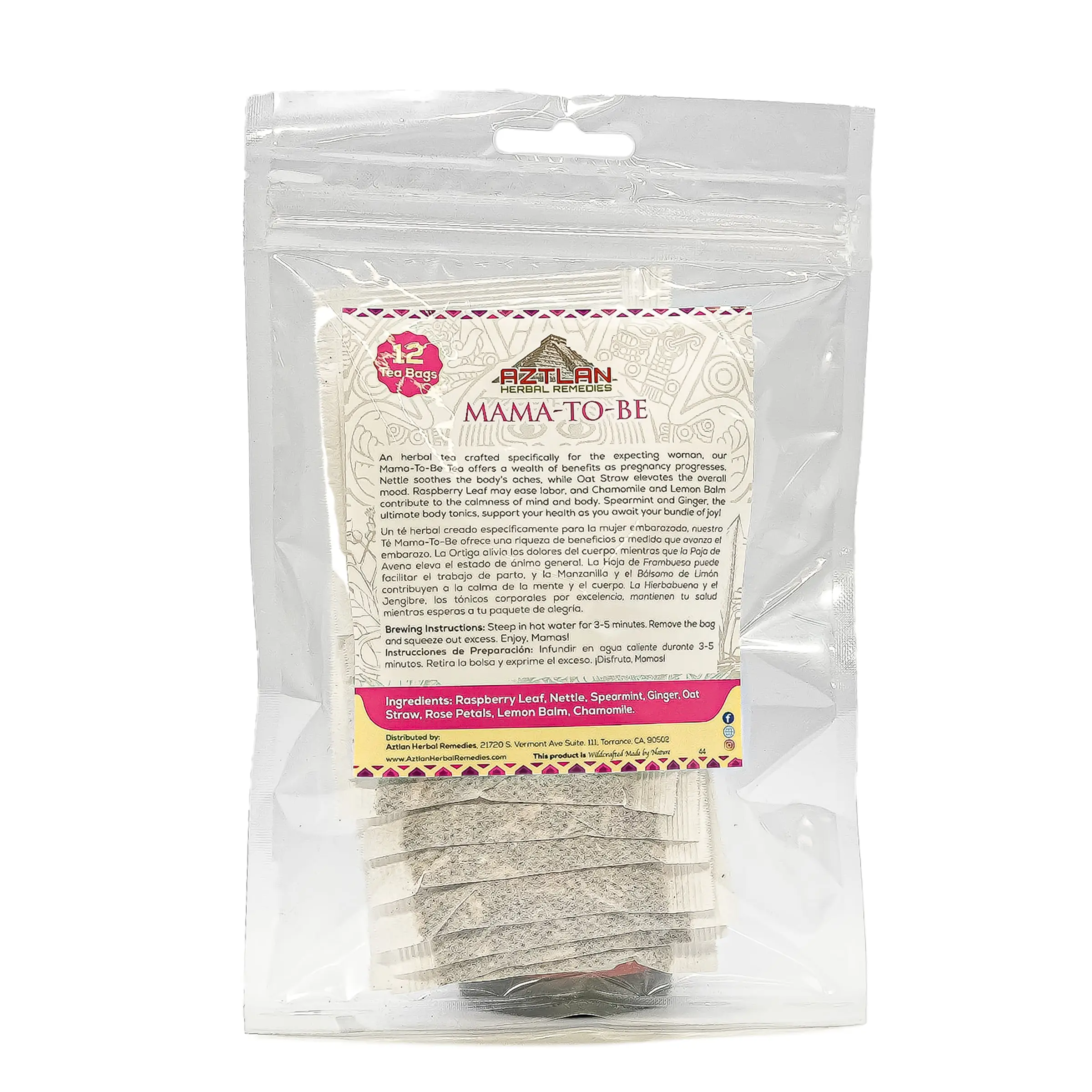 Mama To Be Herbal Tea – Natural Pregnancy Wellness Tea, Caffeine-Free, 12 Teabags