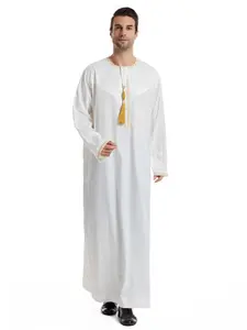 Men's High-End Luxury Omani Cloak with Embroidery Design, Traditional Attire for Special Occasions, Elegant Formal Robe for Stylish Men, Traditional Arabic Robe