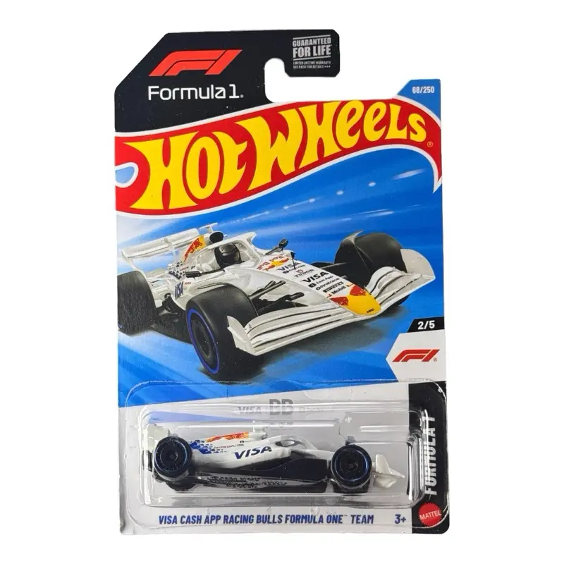 Hot Wheels Visa Cash App Racing Bulls Formula One Team White 68/250 Mainline