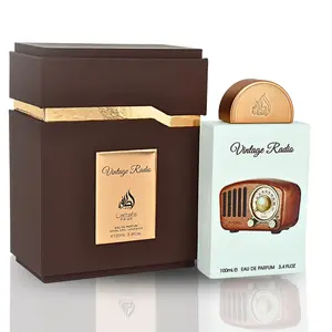 Lattafa perfumes Vintage Radio 100Ml (3.4Oz) | Sandalwood, Amberwood, Lavender, Sage, Bergamot.
