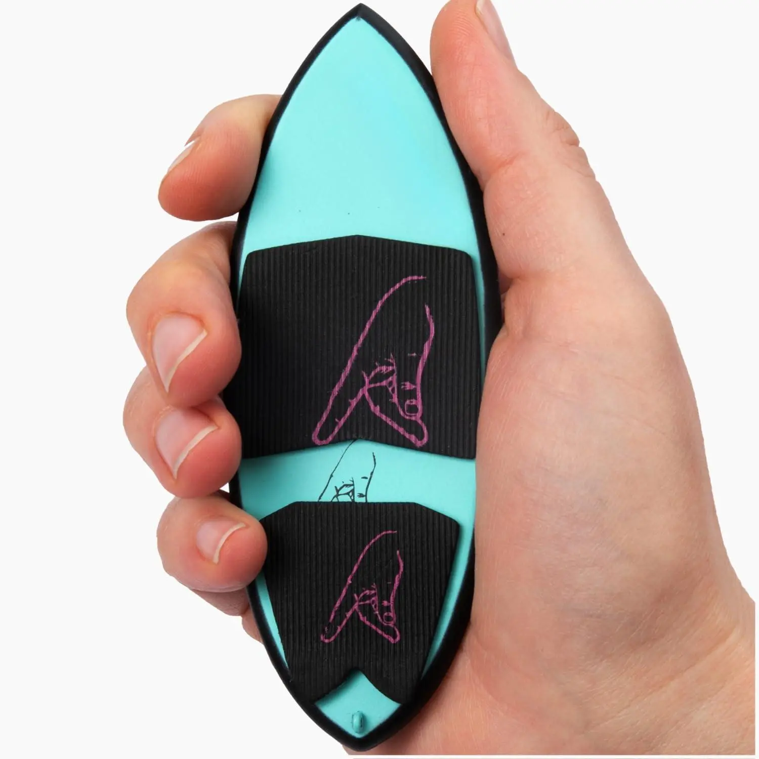 Professional Floating Finger Board Surf Skim For Fingers (blue/black)