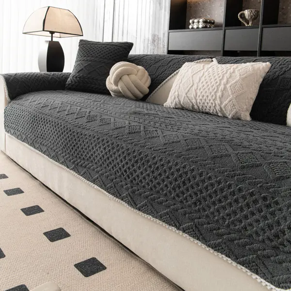 couch covers for sectional sofa sofa covers washable couch covers for dogs Soft Fabric Cat & Dog Friendly Sofa Cover Universal Fit for 1/2/3/4 Seat Sofas Non-Slip Slipcover Comfortable Towel Pet Friendly Easy to Use sectional couch covers for sofa