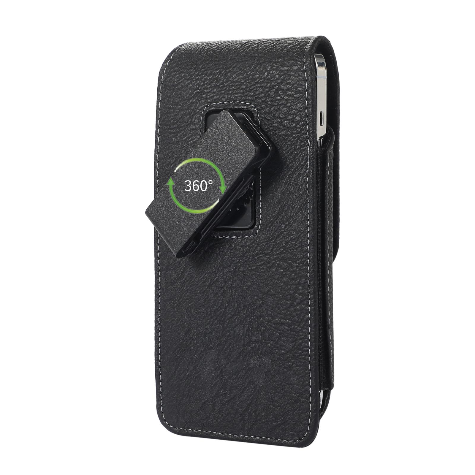 Cell Phone Holster Pouch PU Leather For Man 360°Belt Clip Card Slot Strong Magnet Carrying Perfect For Outdoor Daily Use For iPhone17/16 Pro Max/Samsung S25 Ultra/Google Pixel
