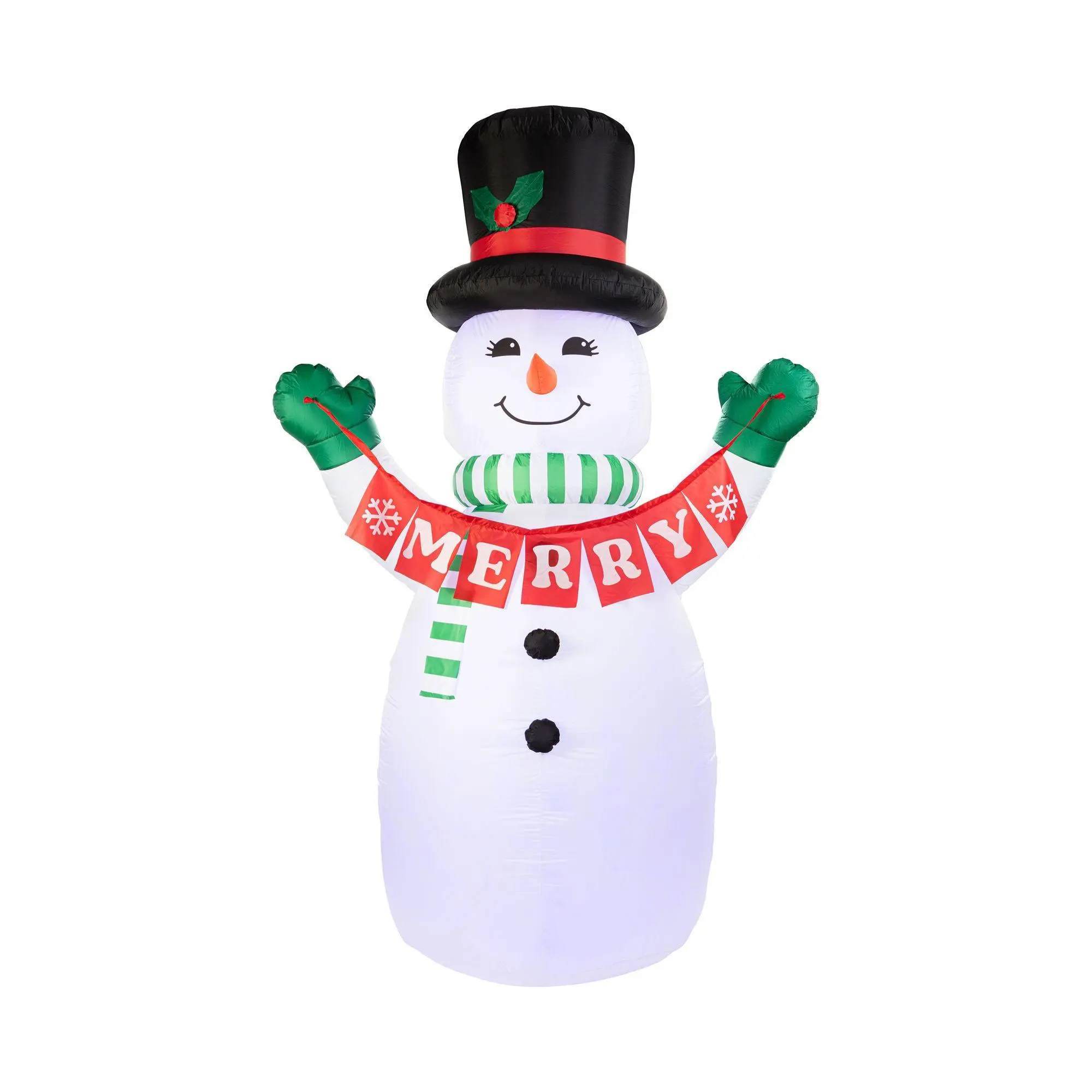Mr. Christmas 10 ft. Outdoor Lit Inflatable - Merry Snowman Mr. Christmas 10 ft. Outdoor Lit Inflatable - Merry Snowman