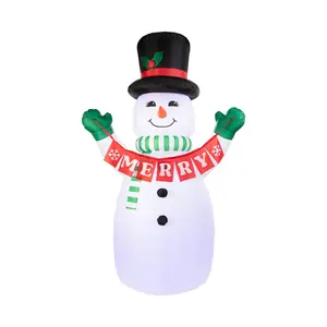 Mr. Christmas 10 ft. Outdoor Lit Inflatable - Merry Snowman