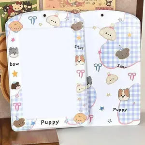 NCDESG Kpop Photocard Holder A4 Inch Fun Photo Card Holder Big Idol Album with Ribbon for Concerts DIY Artists' Giant Photos Music Festivals Kpop Fan Desk Decoration Stationery Office Supplies Office Supply Kit