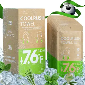 3s Instant Cooling Hack to Beat the Heat | CoolRush Towel | Lasts 3 Hours | Summer Essential for Sports, Travel, Concerts & Outdoor Events | Great Summer Gift