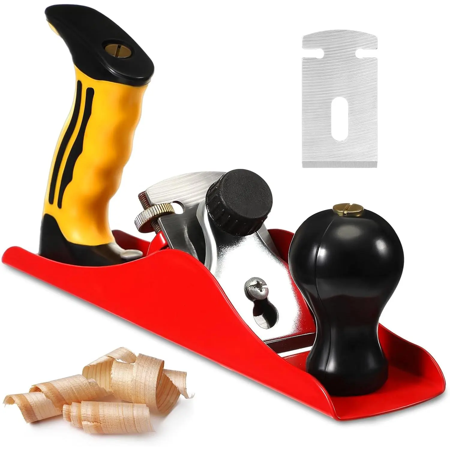 Manual planer with 2inch blades, adjustable woodworking planer, suitable for DIY door installation and woodworking trimming