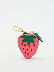 Cute Fruit Coin Purse Keychain, Unisex Casual Versatile Key Ring, Keychain for Bags, Birthday Gift Fashion Accessory, Bag Pendant Charm