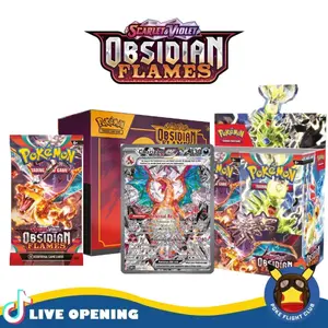 Pokemon English SV03 Obsidian Flames CARDS LIVE OPENING @PokeFlightClub