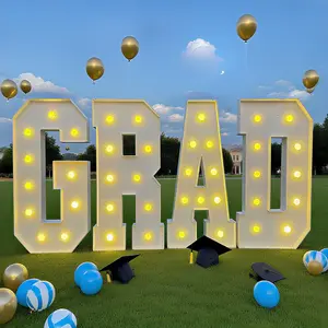 KEQU 4FT Birthday Wedding Engagement Party Decoration  Letter, Valentine's Day New Year Christmas Birthday Graduation Season Photography Studio Prop Set, Best Choice for Party Activities, Banner Light Accessories