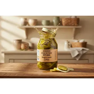 Old-Fashioned Bread & Butter Pickles (32 oz) | Amish Country Store