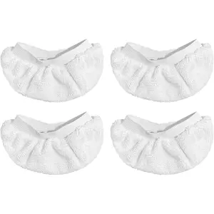 4 Pack Steam Cleaner Accessories for Most Handheld Steam Cleaner - Microfiber Cloths Cover Compatible with Bissell Steam Shot, Dupray, PurSteam, Comforday Steam Cleaner