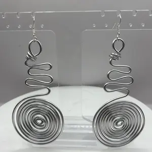 Goddess Earrings - Silver Spiral Design Fashion Accessory