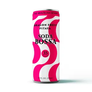 Soda Bossa Dragon Fruit / Pitaya  Modern Soda  35 calories per can