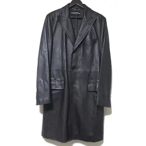 Pre-owned DOLCE & GABBANA Lambskin Small Leather Goods Dolce&Gabbana All Leather Chester Coat