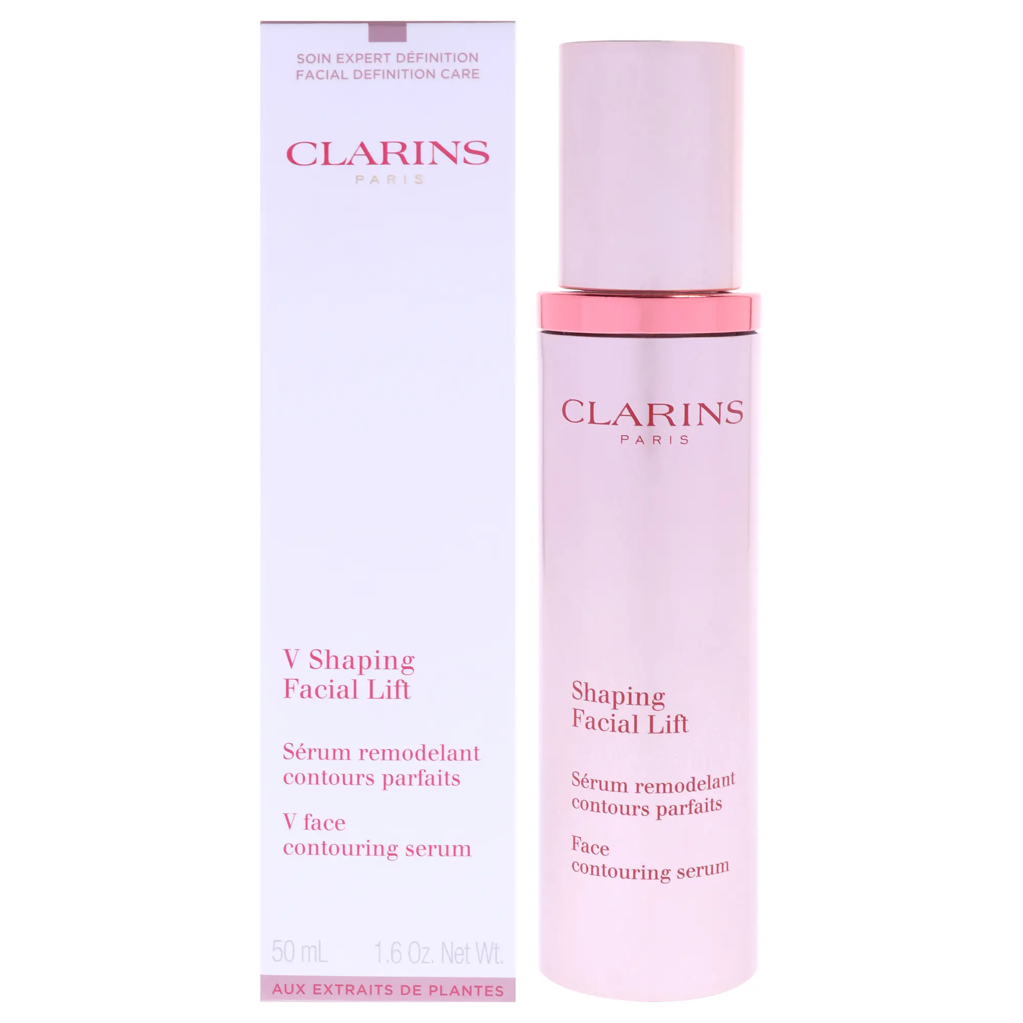 Clarins V-Shaping Facial Lift Serum for Women, Daily Anti-Aging Serum - 1.6 oz