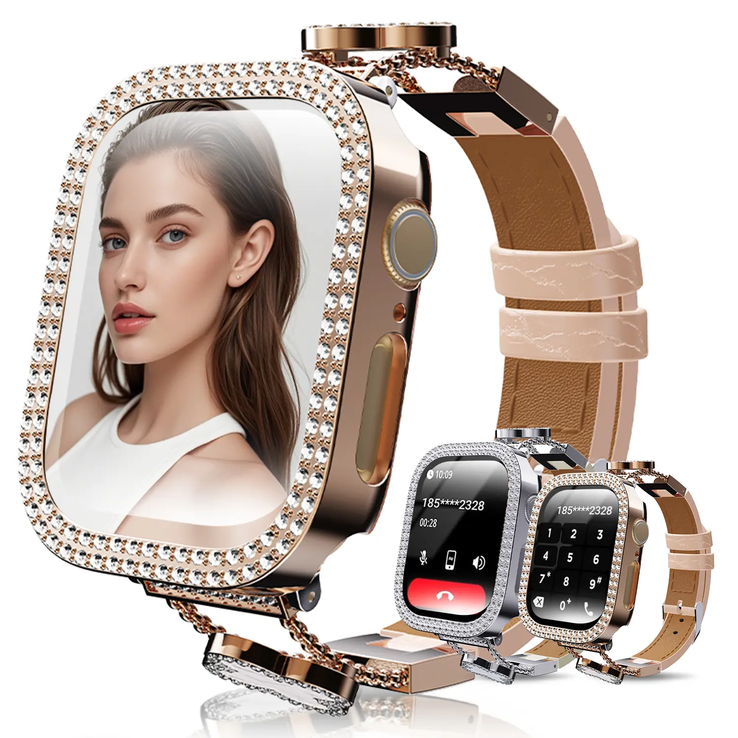 Smart Watch for Women & Men, 100+ Sports Modes, Call Answering, Sleep Monitor, Fitness Tracker with Stylish Design Wearable Monitoring