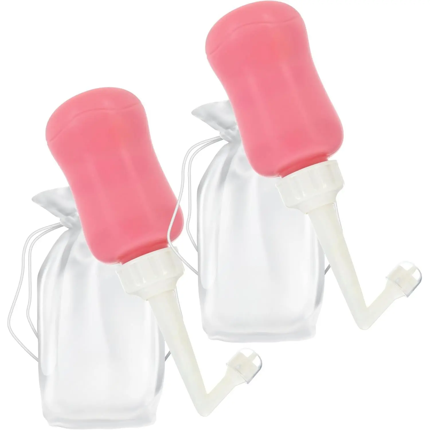 Women's 2-Pack Peri Bottle - 12.2 oz Collapsible Gentle Silicone Perineal Spray, New Mom Essential, Compact Portable Bidet for Postpartum/C-Section Recovery, Travel Bag Included, Perfect for Travel, All Skin Types, Moisturizing Effective Care, Effective P