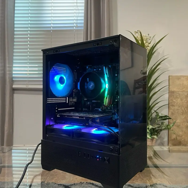 GTX 1060 6GB, Ryzen 5 2600, 8GB RAM | Black RGB Gaming Computer/PC