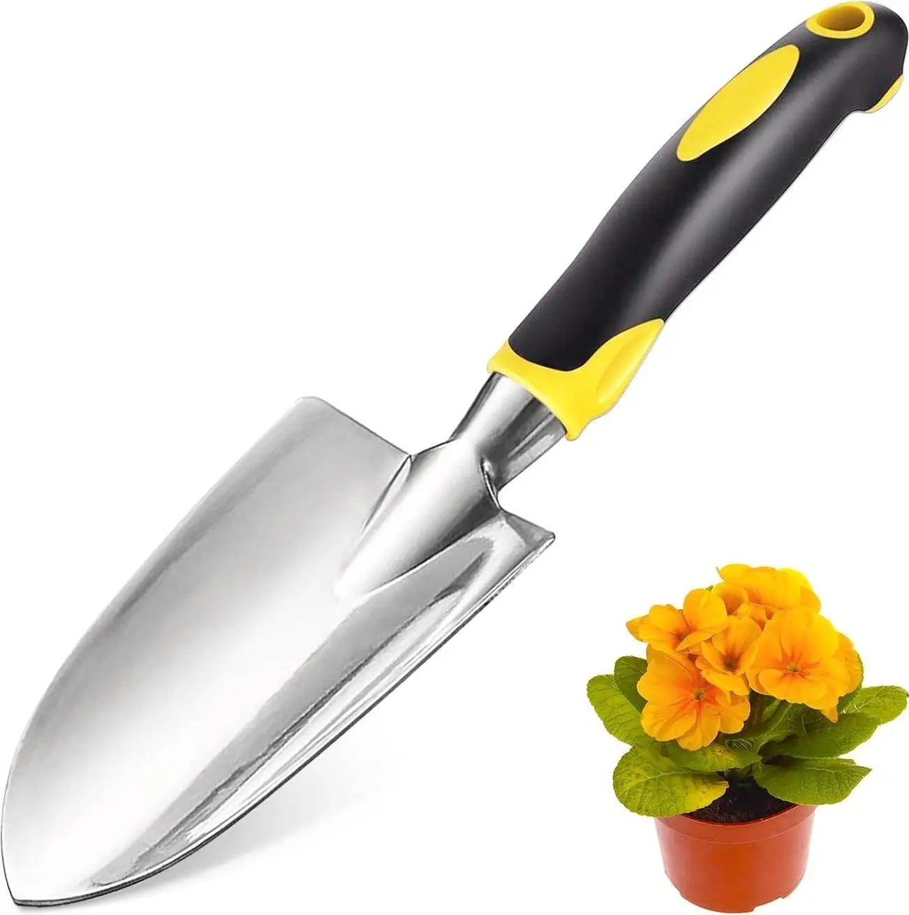 Garden Shovel Tool, Stainless Steel Heavy Duty Garden Trowel for Weeding