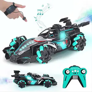 Gesture Sensing RC Stunt Car - Birthday Gifts for Boys Girls Ages 6-12, 360° Rotate Drift Hand Controlled Remote Control Car with Light Music Spray