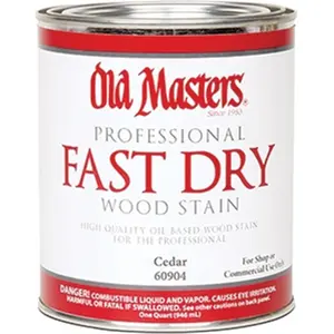 Old Masters 60904 Cedar Fast Dry Wood Stain - 1 Quart