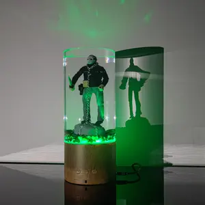 Horror Movie Character Decor Light, Jason Light，Unique Home Decor, Handmade Horror Movie Night Light Halloween Room Glow