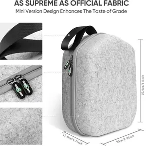 Ruibo shop Hard Shell Carrying Case for Oculus Meta Quest3S/Quest 3/Quest 2/Vision Pro VR Headsets Straps Controllers Travel Storage Bag Protection Electronic Gadgets