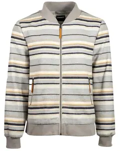 Hooey Men's Striped Full-Zip Bomber Jacket - Hj090gyst